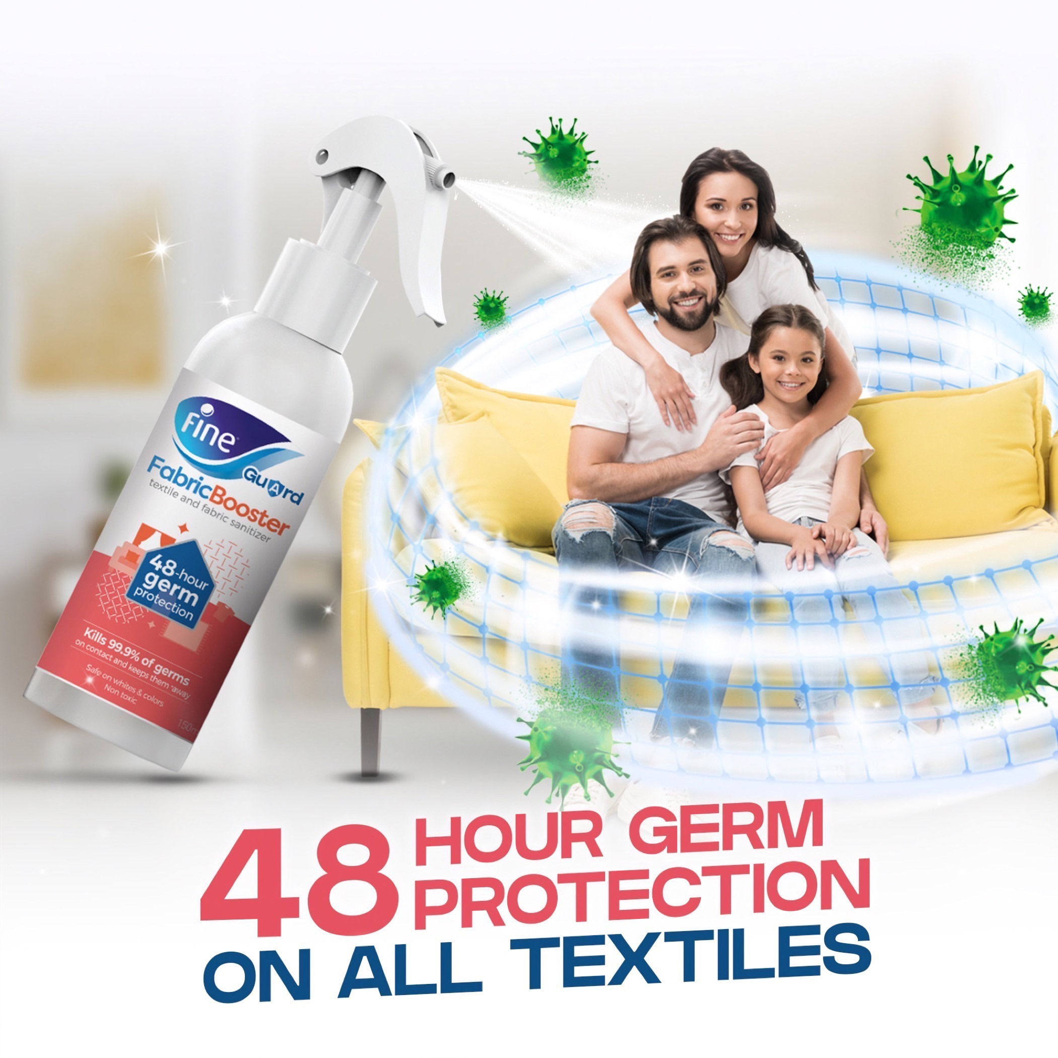 بخاخ مطهر للأقمشة من فاين جارد - 150 مل-baby-feeding-cleaningliquids-image-2