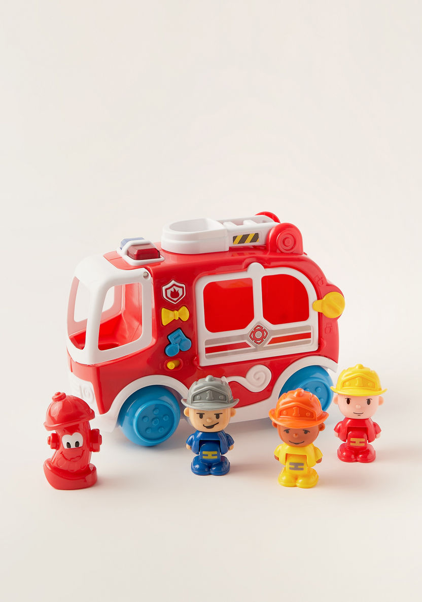 Juniors Musical Vehicles Fire Brigade Playset-Scooters and Vehicles-image-0