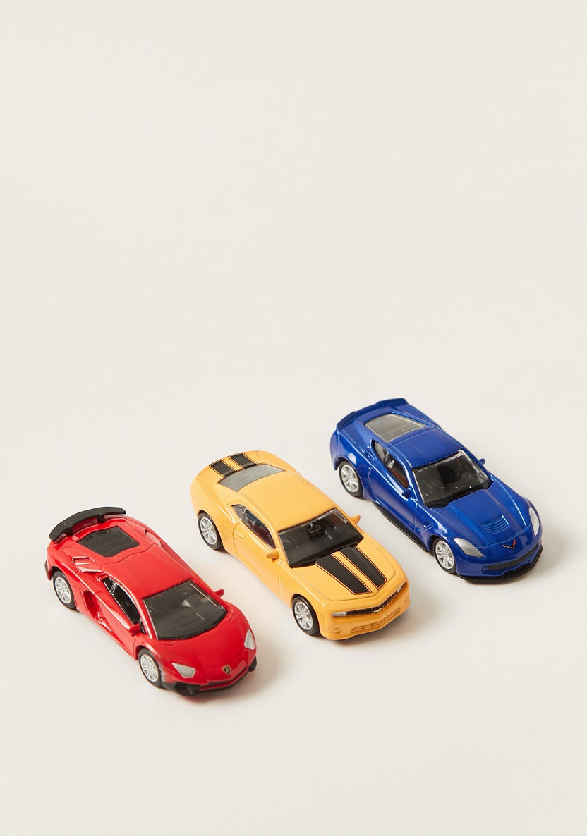 Juniors 3-Piece Diecast Toy Car Set-Scooters and Vehicles-image-0