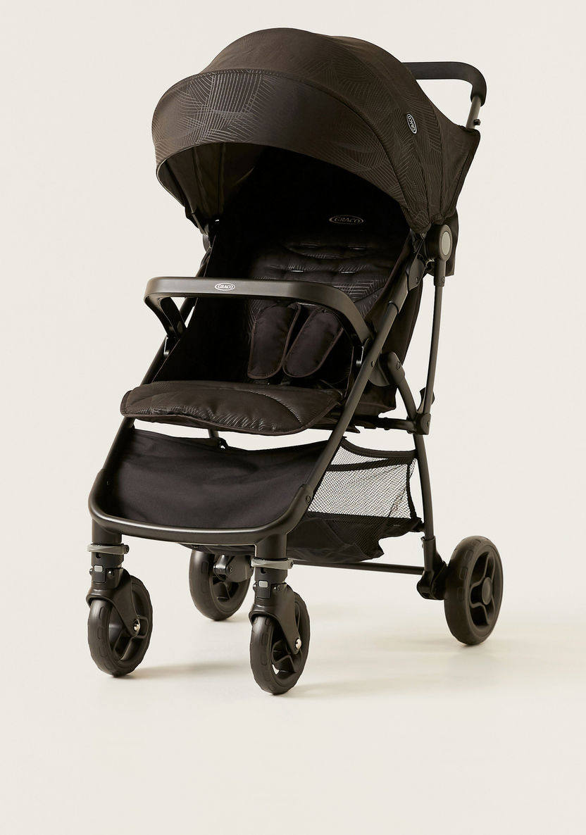 Graco Breaze Lite Black Baby Stroller with Sun Canopy (Upto 3 years)-Strollers-image-0
