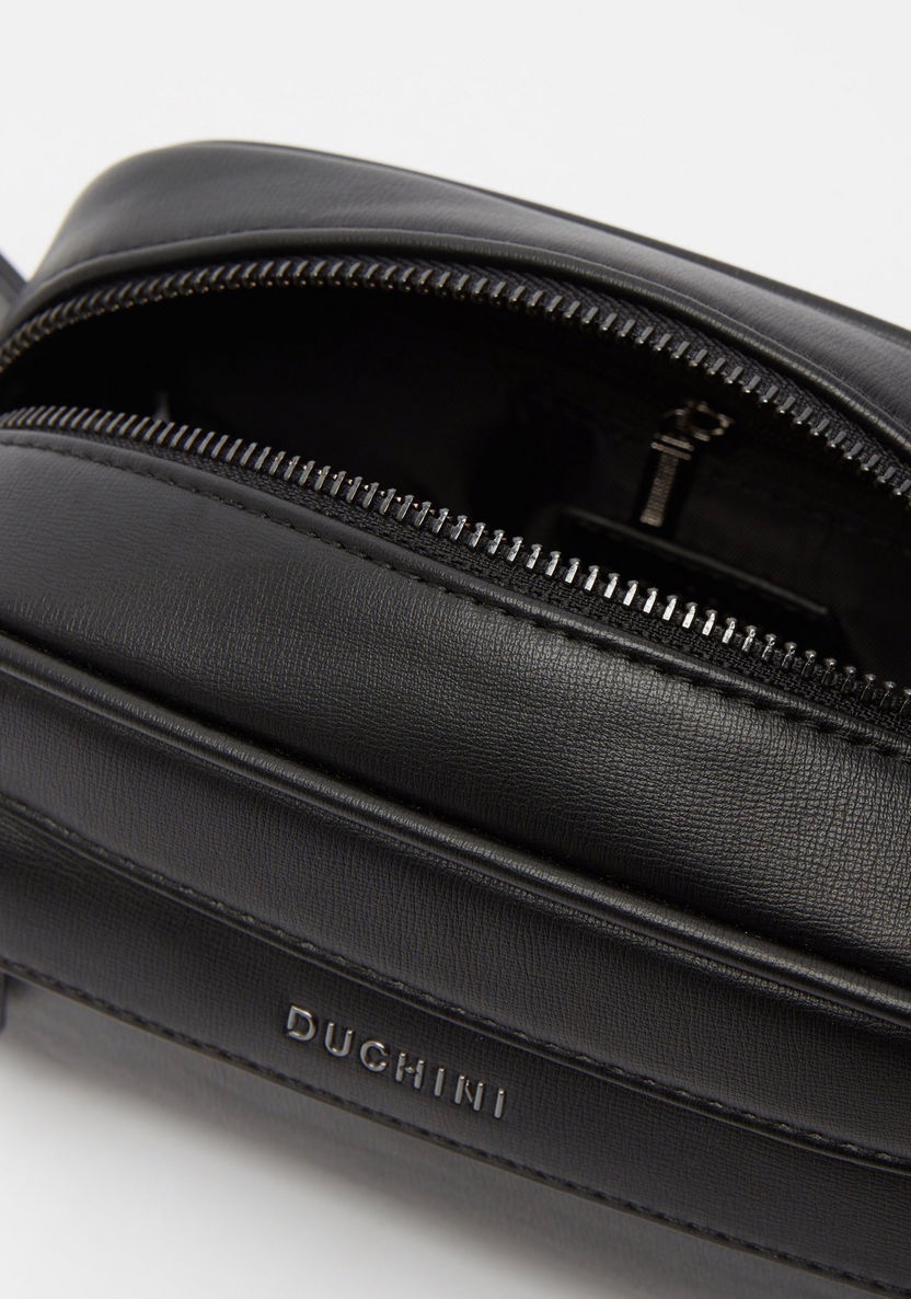 Duchini Solid Pouch with Zip Closure and Wrist Loop-Men%27s Wallets%C2%A0& Pouches-image-3