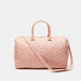 Celeste Textured Duffle Bag with Detachable Strap and Handles-Duffle Bags-thumbnailMobile-0