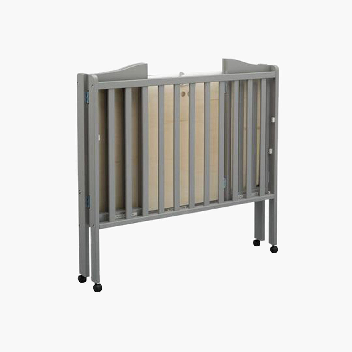 Delta children folding outlet portable crib with mattress