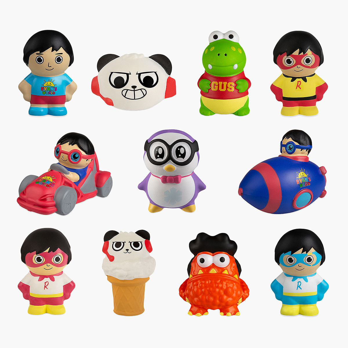 Ryan's world store plush assortment