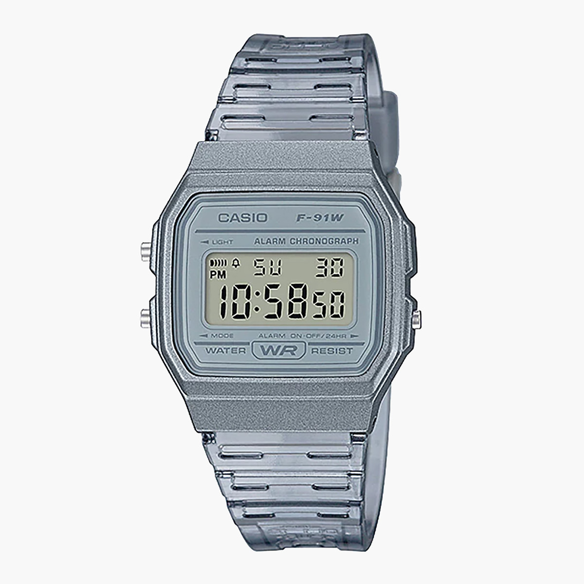 Casio Unisex Grey Digital Resin Strap Watch -F-91WS-8DF-men-watchesandjewellery-watches-image-1
