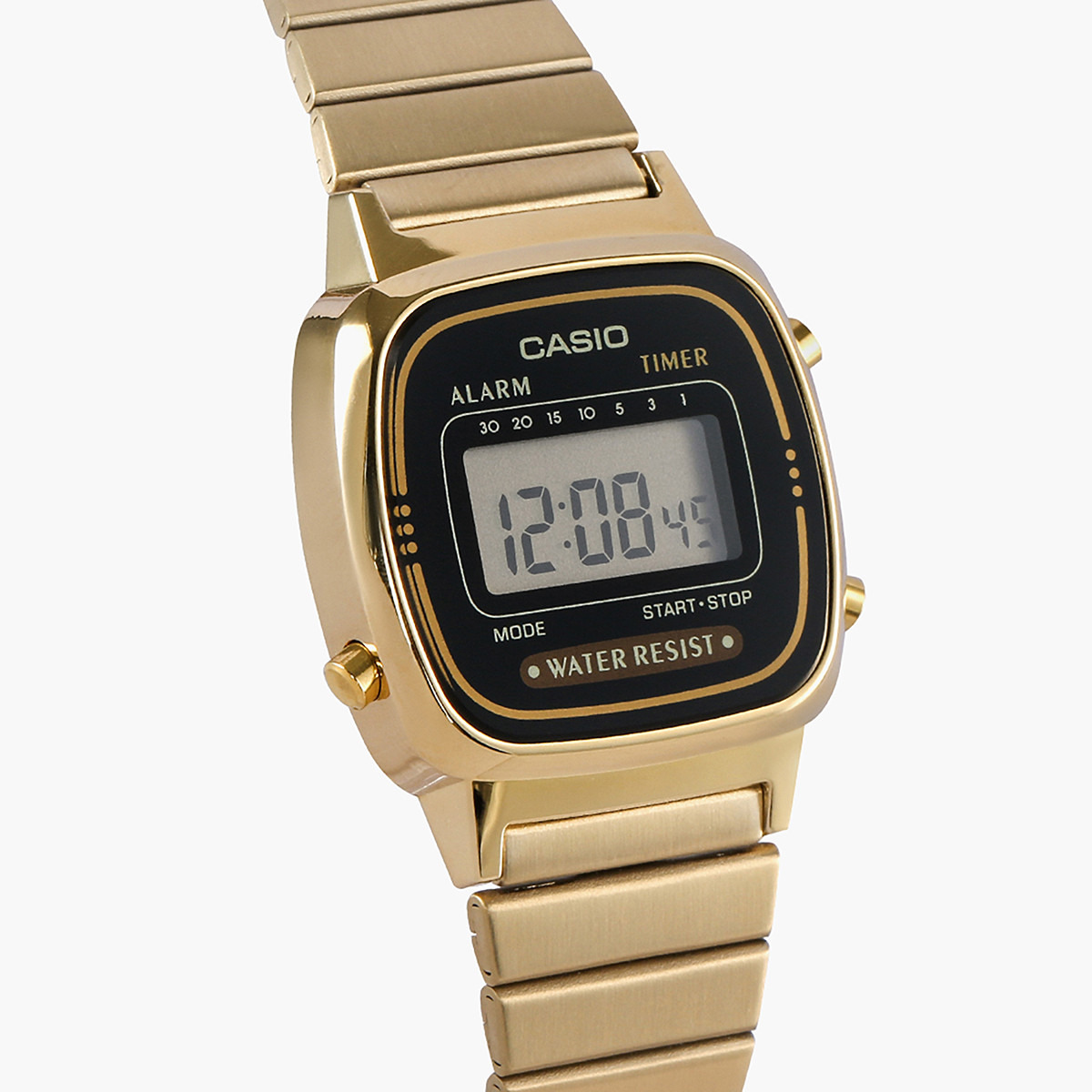 LA670WGA-1DF- راقب حزام ستانليس ستيل رقميّة ذهبي للنساء كاسيو-women-watchesandjewellery-watches-image-3