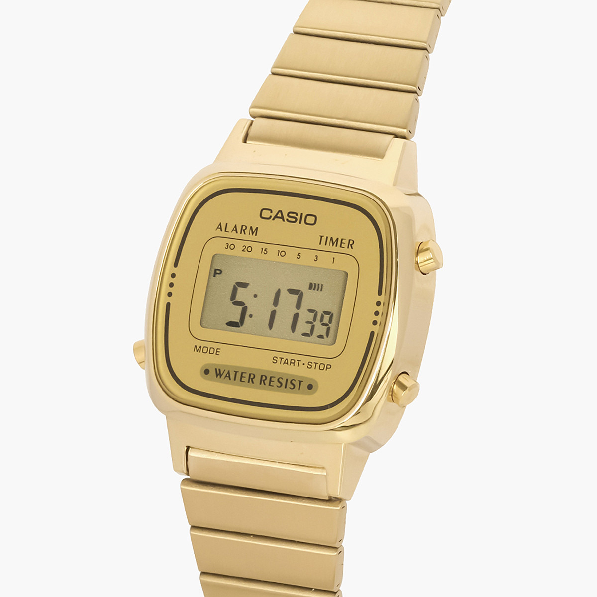 Casio Women's Gold Digital Stainless Steel Strap Watch -LA670WGA-9DF-women-watchesandjewellery-watches-image-2