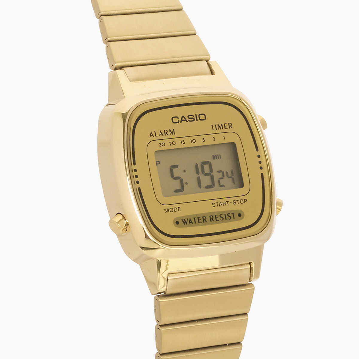 Casio Women's Gold Digital Stainless Steel Strap Watch -LA670WGA-9DF-women-watchesandjewellery-watches-image-3