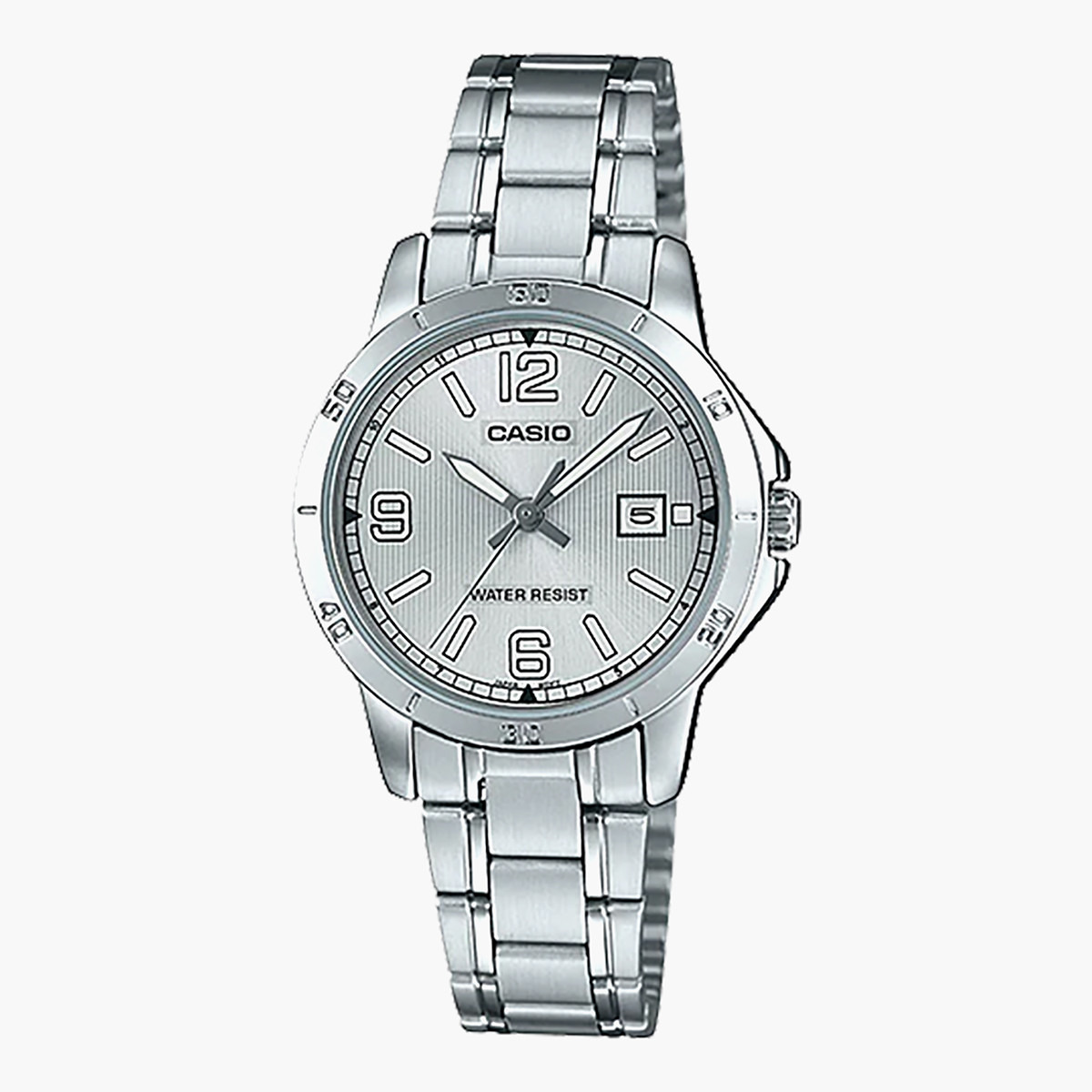Casio Women's Silver Analog Stainless Steel Strap Watch -LTP-V004D-7B2UDF-women-watchesandjewellery-watches-image-1