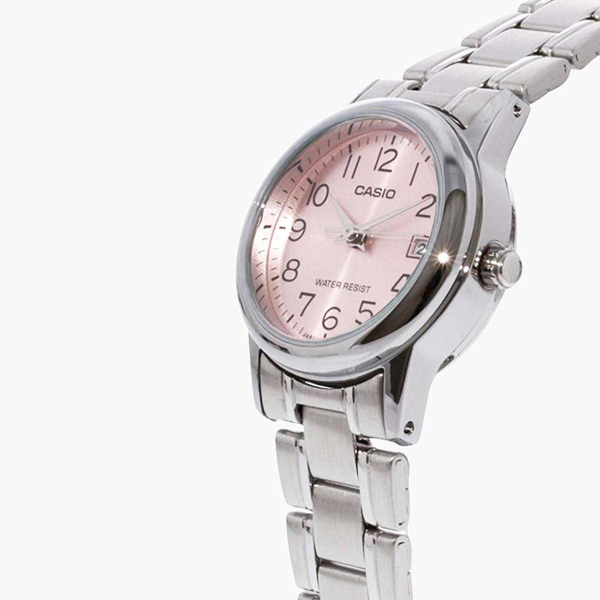 Casio Women's Silver Analog Stainless Steel Strap Watch -LTP-V002D-4BUDF-women-watchesandjewellery-watches-image-2