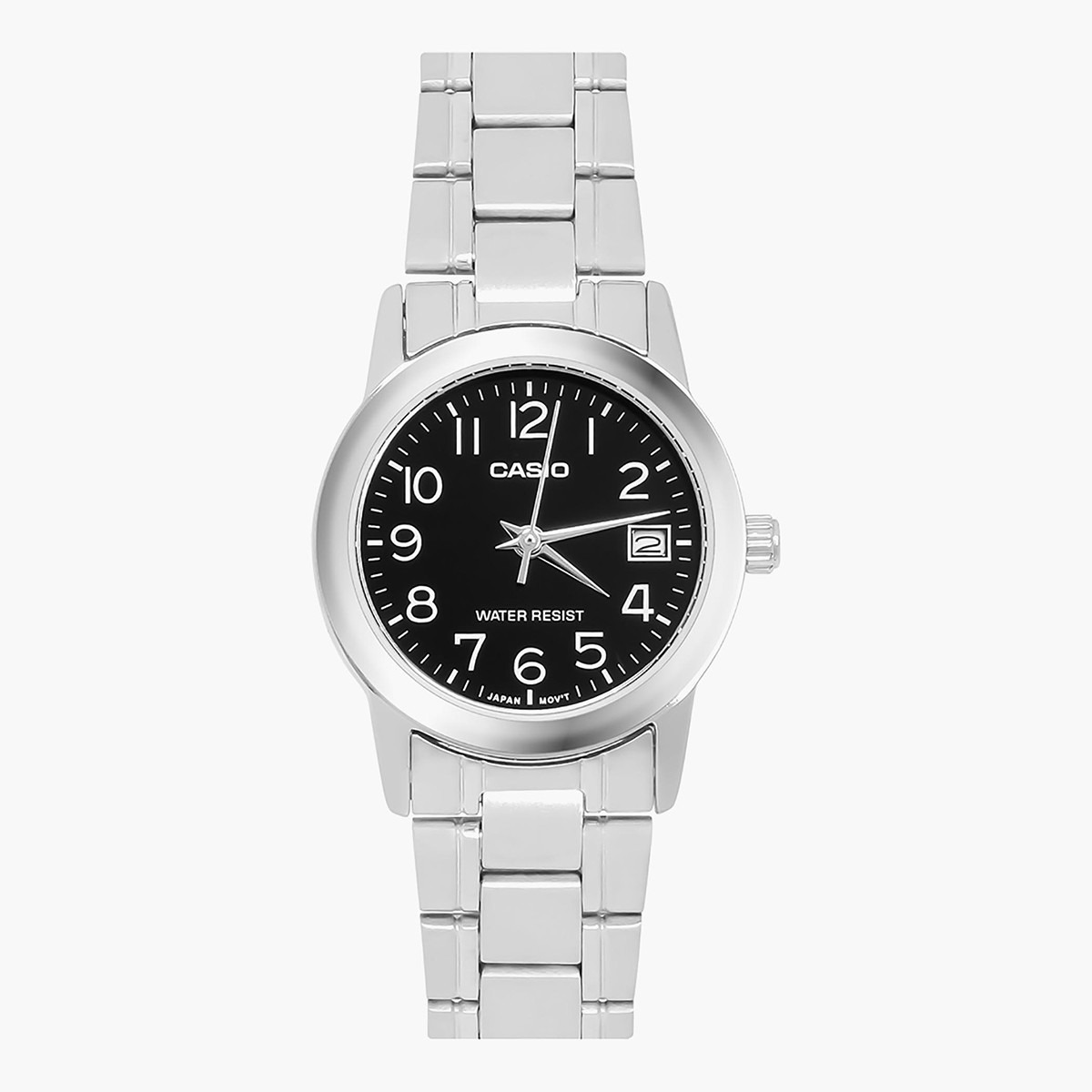 Casio Women's Silver Analog Stainless Steel Strap Watch -LTP-V002D-1BUDF-women-watchesandjewellery-watches-image-1