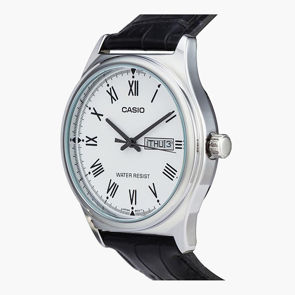 Casio Women's Black Analog Leather Strap Watch -LTP-V006L-7BUDF-women-watchesandjewellery-watches-image-2