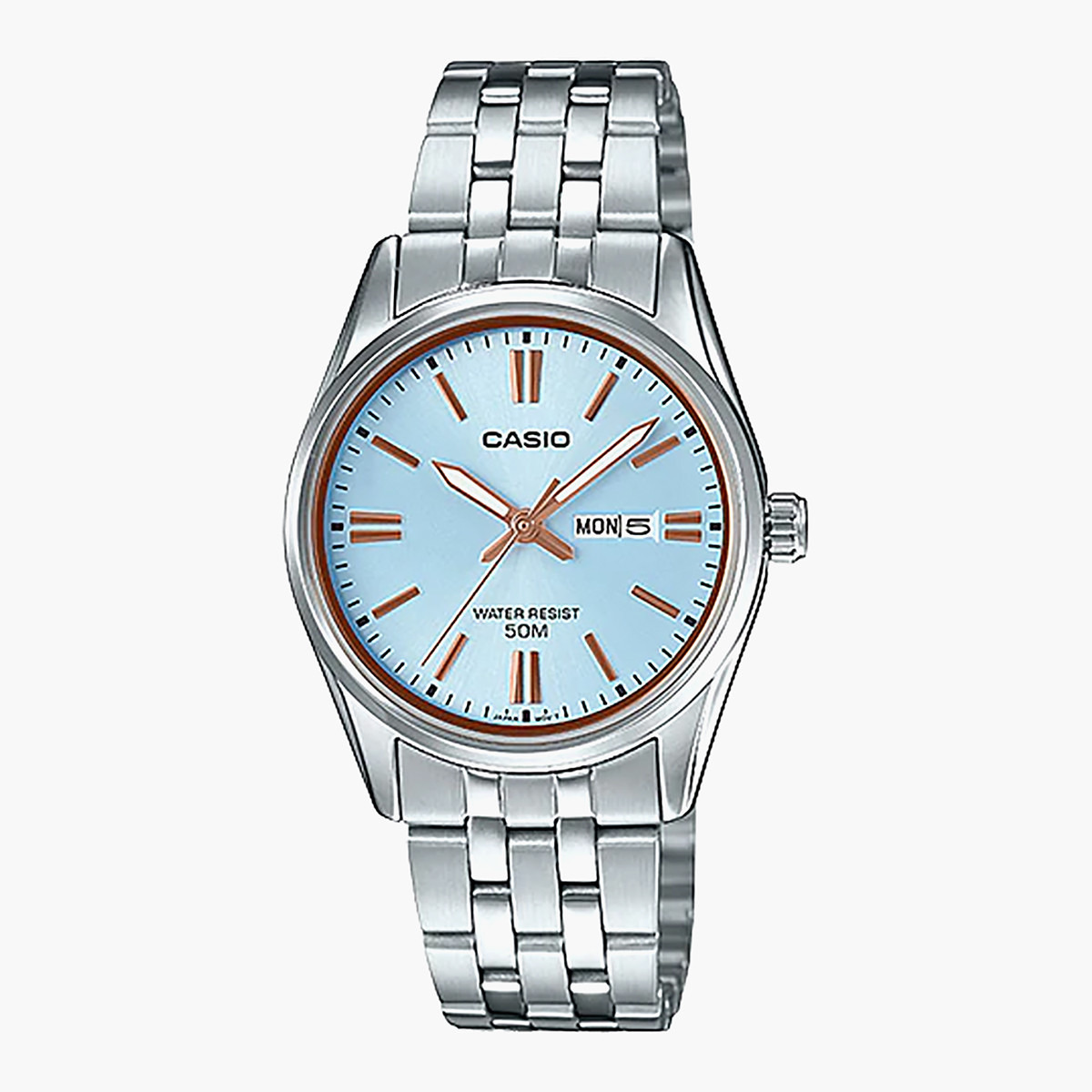 LTP-1335D-2AVDF- راقب حزام ستانليس ستيل تناظرية بني للنساء كاسيو-women-watchesandjewellery-watches-image-1