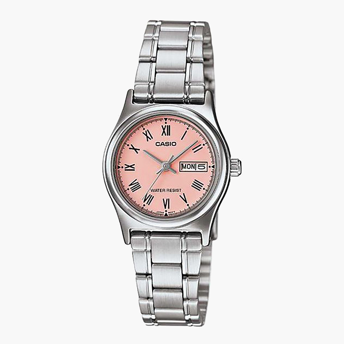 Casio Women's Silver Analog Stainless Steel Strap Watch -LTP-V006D-4BUDF-women-watchesandjewellery-watches-image-1