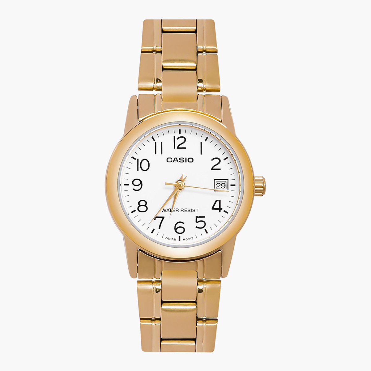 Casio Women's Gold Analog Stainless Steel Strap Watch -LTP-V002G-7B2UDF-women-watchesandjewellery-watches-image-2