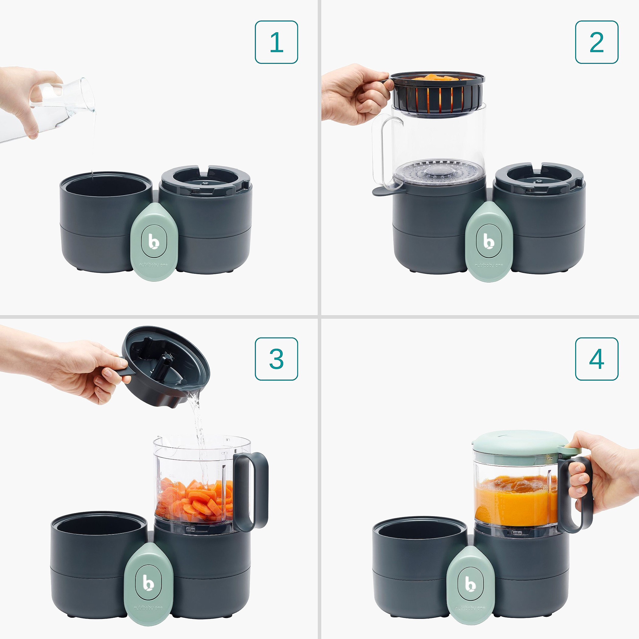 محضر طعام 4 في 1 نيوتريبيبي من بيبي موف-baby-feeding-babyfoodprocessors-image-3