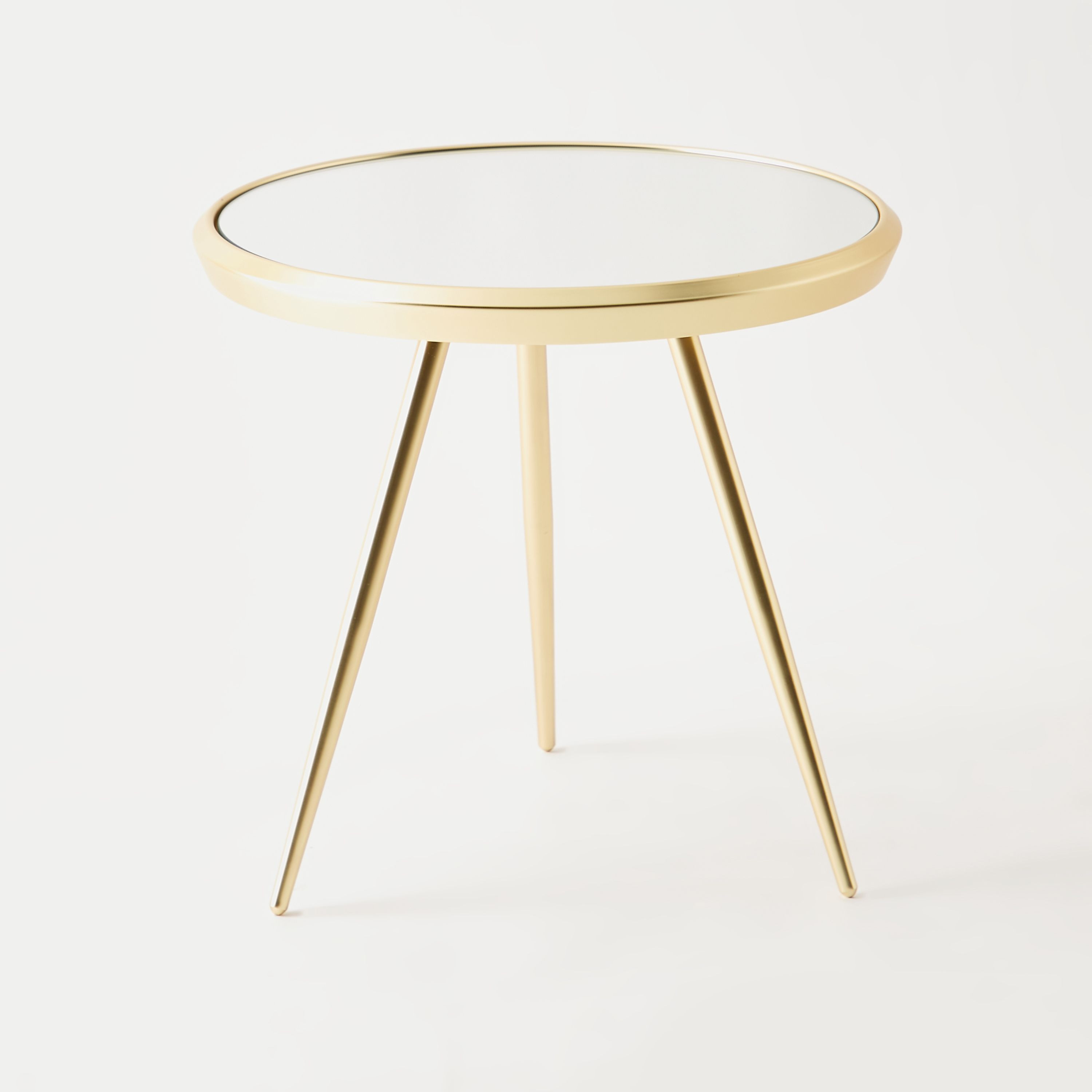 Mirror Top Accent Table - 50x50x48 cms-furniture-livingroom-sideandendtables-image-1