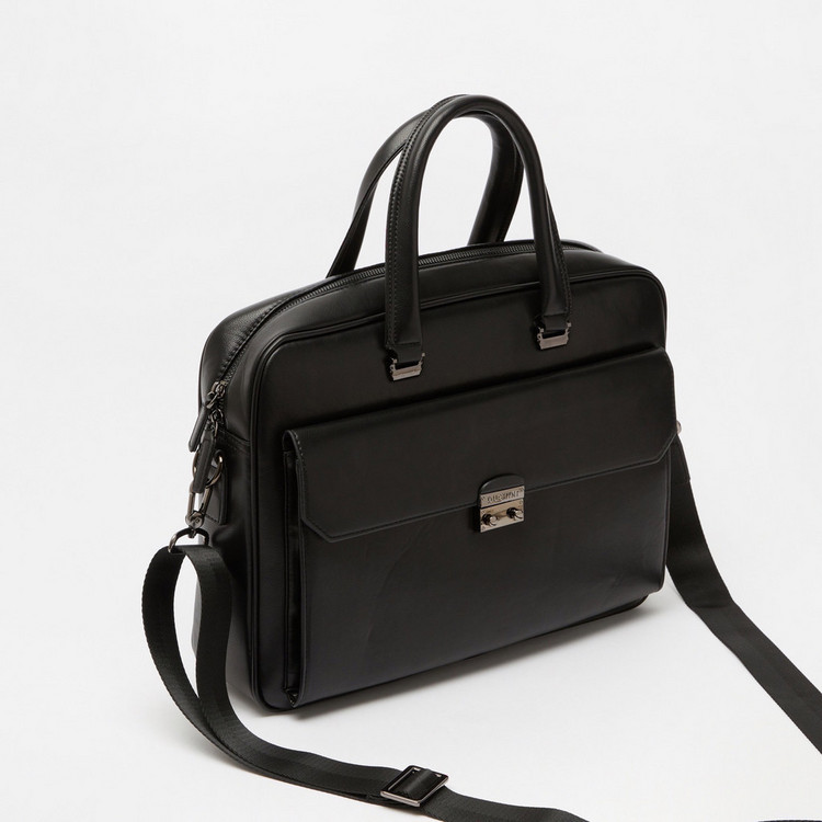 Duchini Solid Laptop Bag with Double Handles