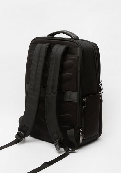 Duchini Solid Backpack with Adjustable Shoulder Strap and Zip Closure