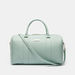 ELLE Monogram Duffel Bag with Double Handle and Detachable Strap-Duffle Bags-thumbnail-0