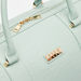 ELLE Monogram Duffel Bag with Double Handle and Detachable Strap-Duffle Bags-thumbnail-3