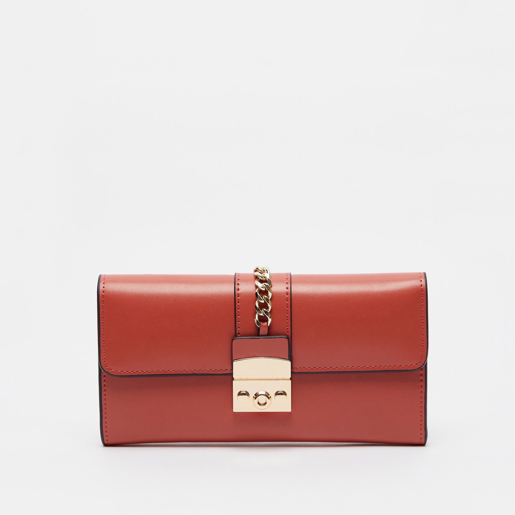 محفظة بارزة الملمس بطية إغلاق وسلسلة من سيليست-women-bagsandwallets-wallets-image-1
