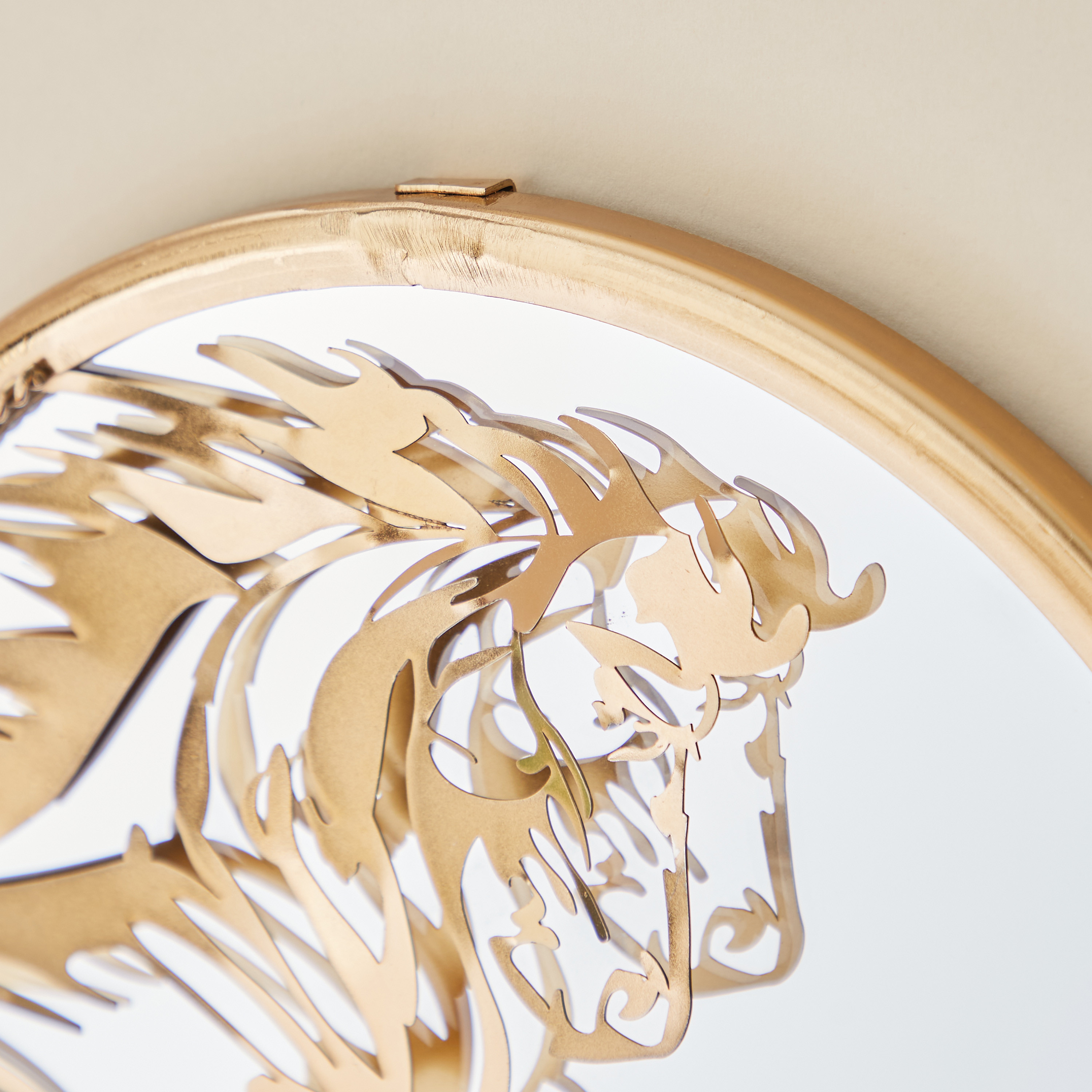 مرآة حائط بتزيينات حصان - 30x3 سم-household-walldecorandmirrors-mirrors-wallmirrors-image-4