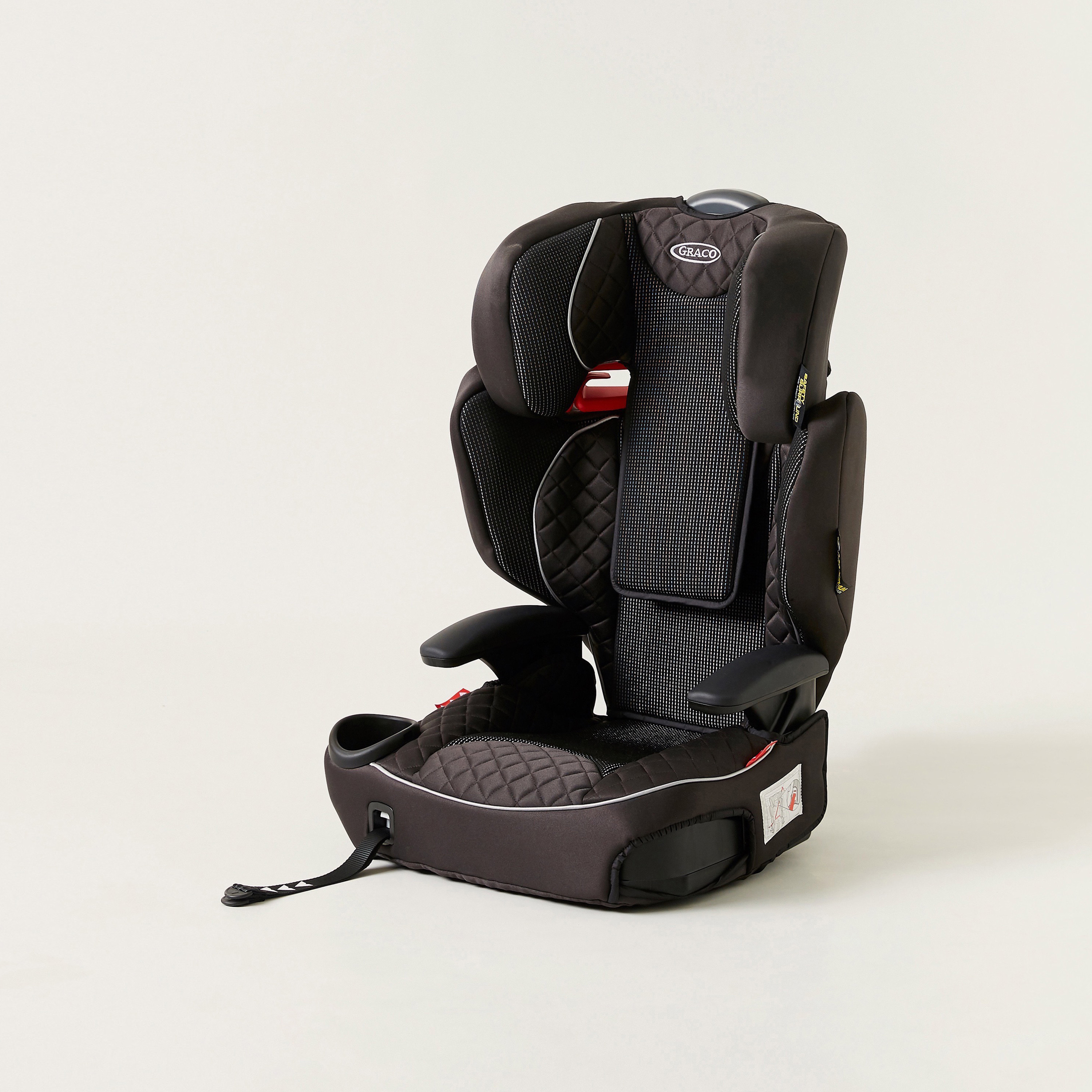 Graco Affix 2/3 high back Booster Car Seat (Stargazer) - Black (Ages 4-12 years)-baby-gear-carseats-image-1