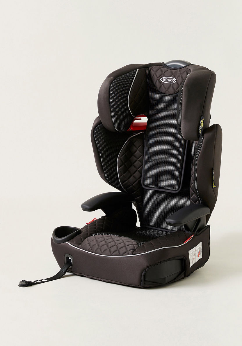 Graco Affix 2/3 high back Booster Car Seat (Stargazer) - Black (Ages 4-12 years)-Car Seats-image-0