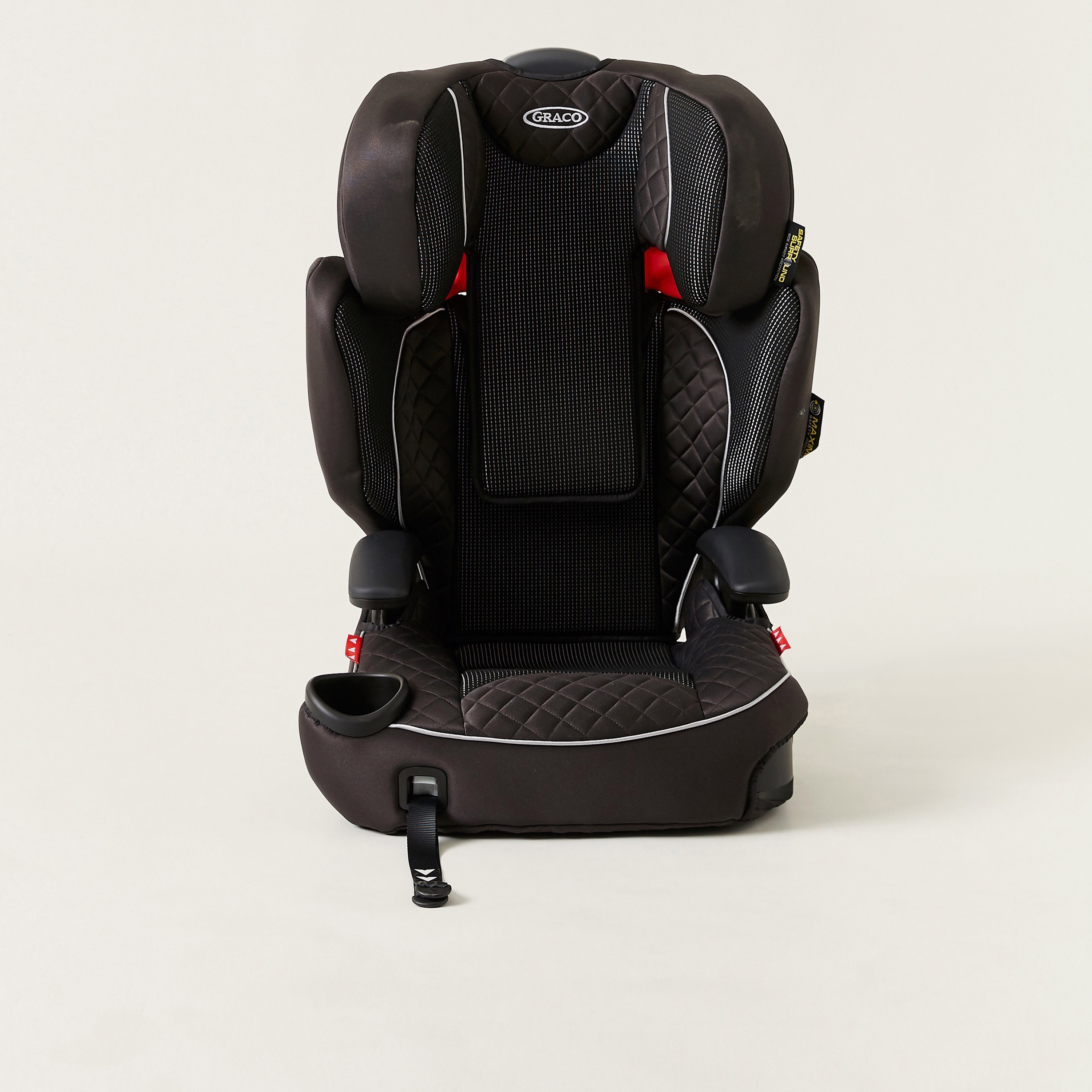 Graco Affix 2/3 high back Booster Car Seat (Stargazer) - Black (Ages 4-12 years)-baby-gear-carseats-image-2