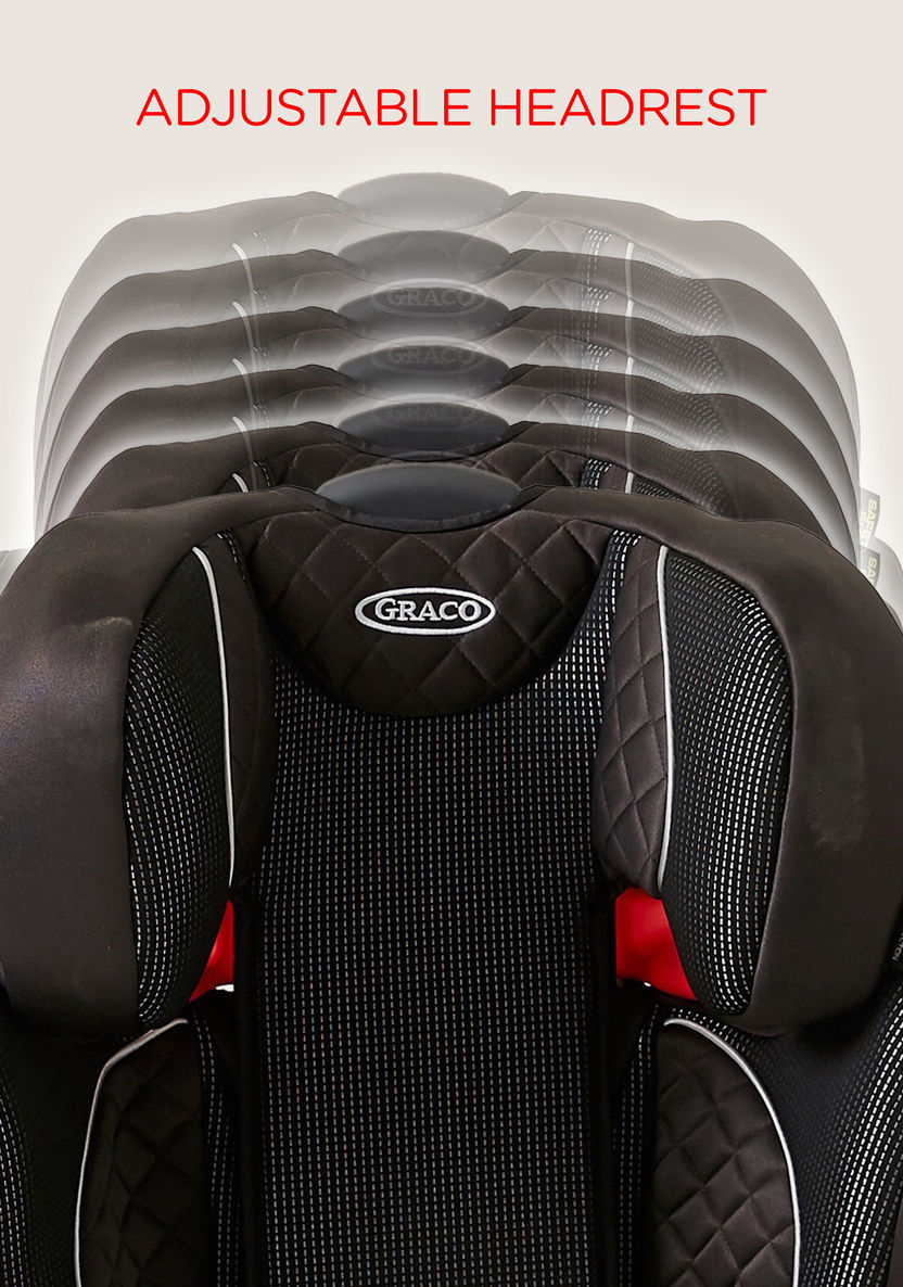 Graco Affix 2/3 high back Booster Car Seat (Stargazer) - Black (Ages 4-12 years)-Car Seats-image-5