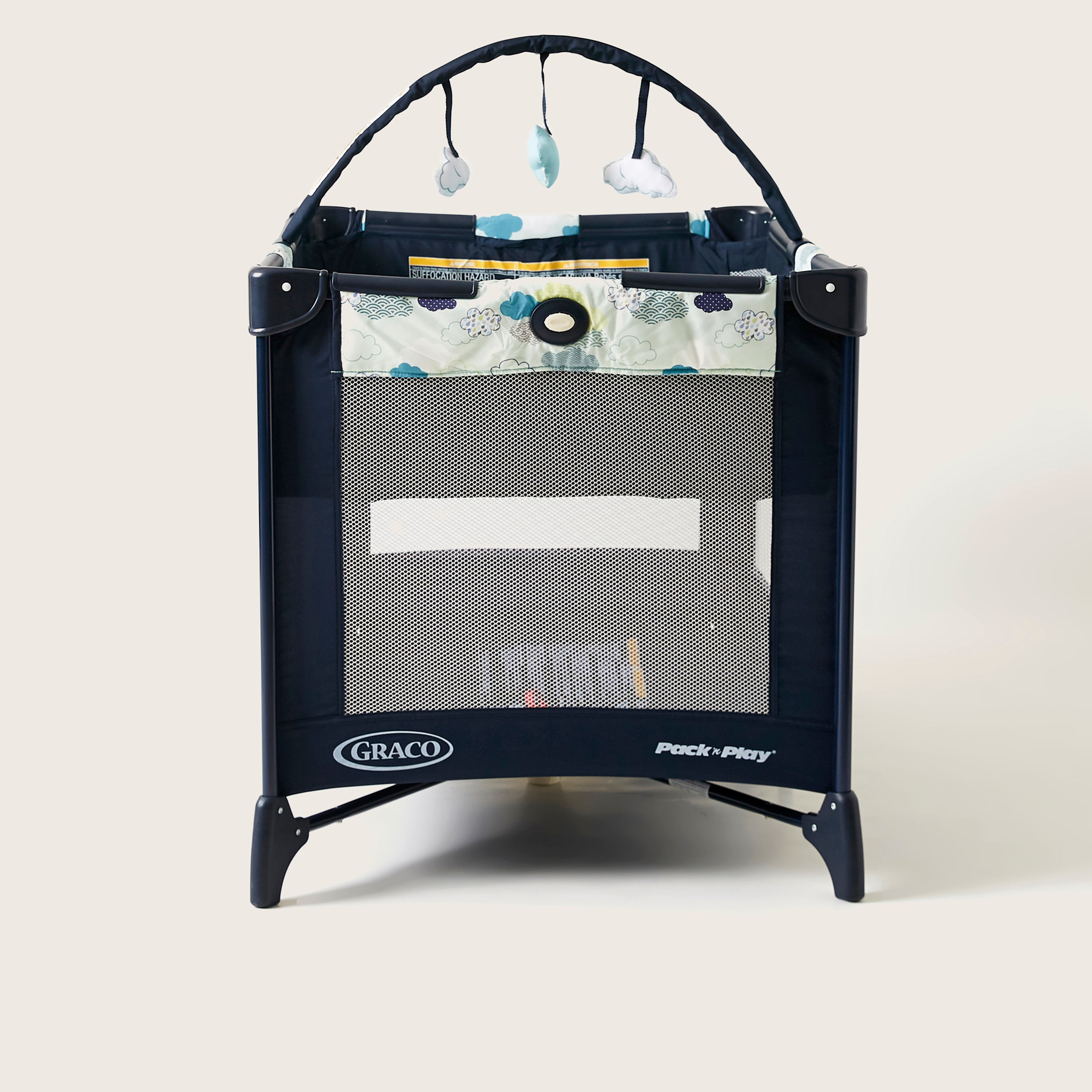 Graco Compact Blue Travel Cot with Signature Graco Push-Button Fold (up to 3 Years)-baby-nursery-furniture-cribsandbeds-travelcots-image-6