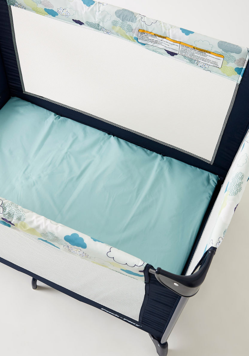 Graco Compact Blue Travel Cot with Signature Graco Push-Button Fold (up to 3 Years)-Travel Cots-image-7