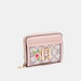 ELLE Monogram Print Wallet with Zip Closure-Wallets and Clutches-thumbnailMobile-1