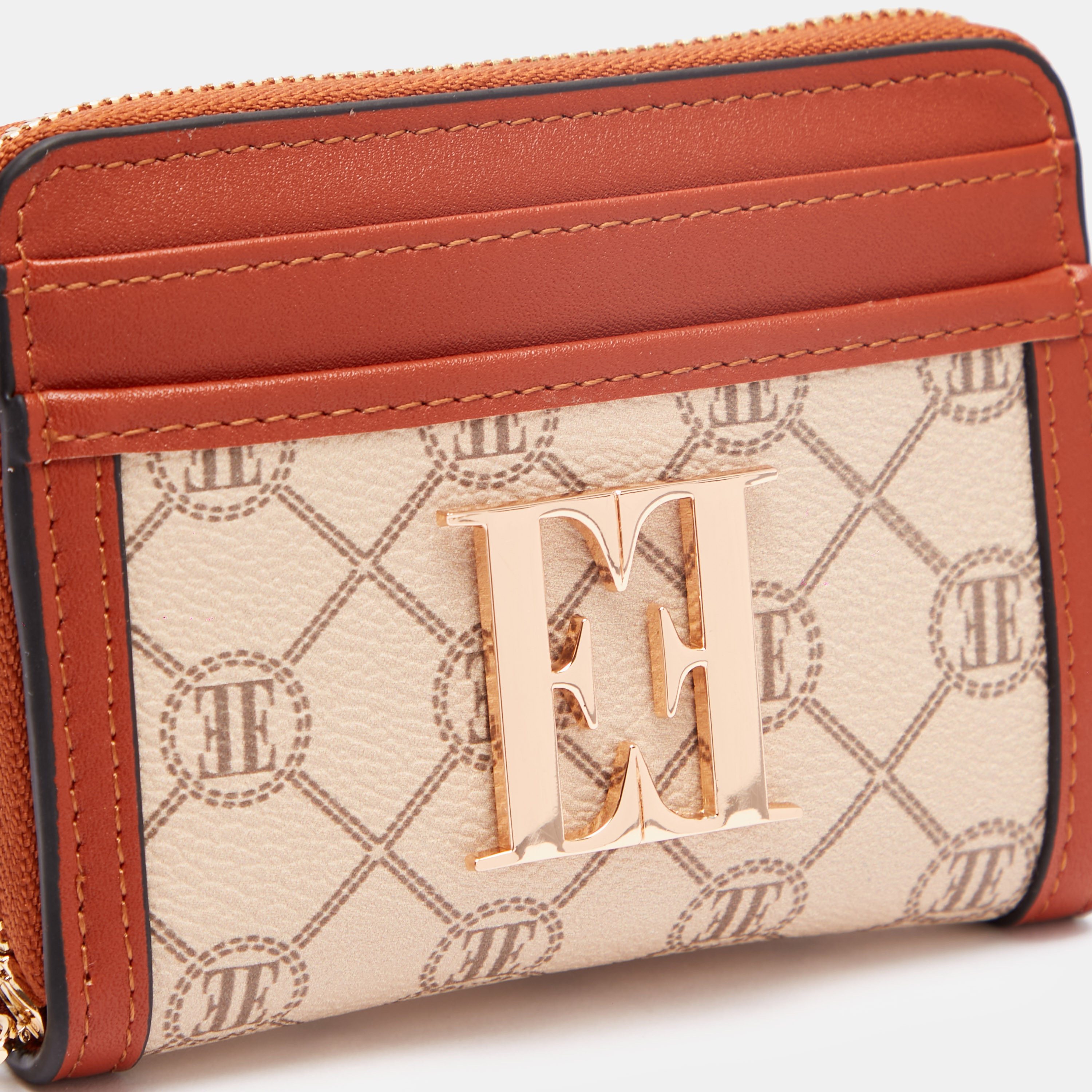 محفظة بسحاب إغلاق وطبعات مونوجرام من إيل-women-bagsandwallets-wallets-image-3