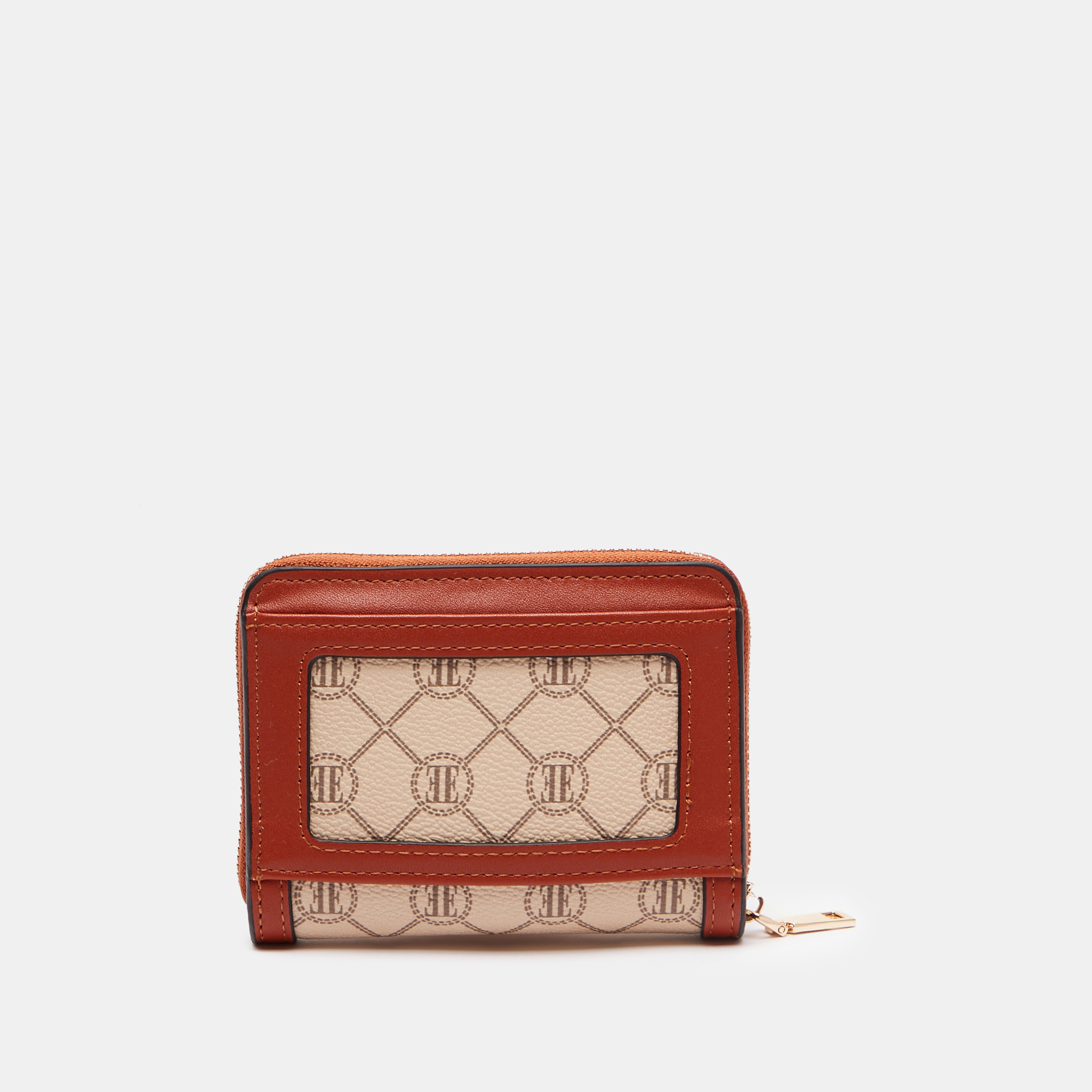 محفظة بسحاب إغلاق وطبعات مونوجرام من إيل-women-bagsandwallets-wallets-image-4