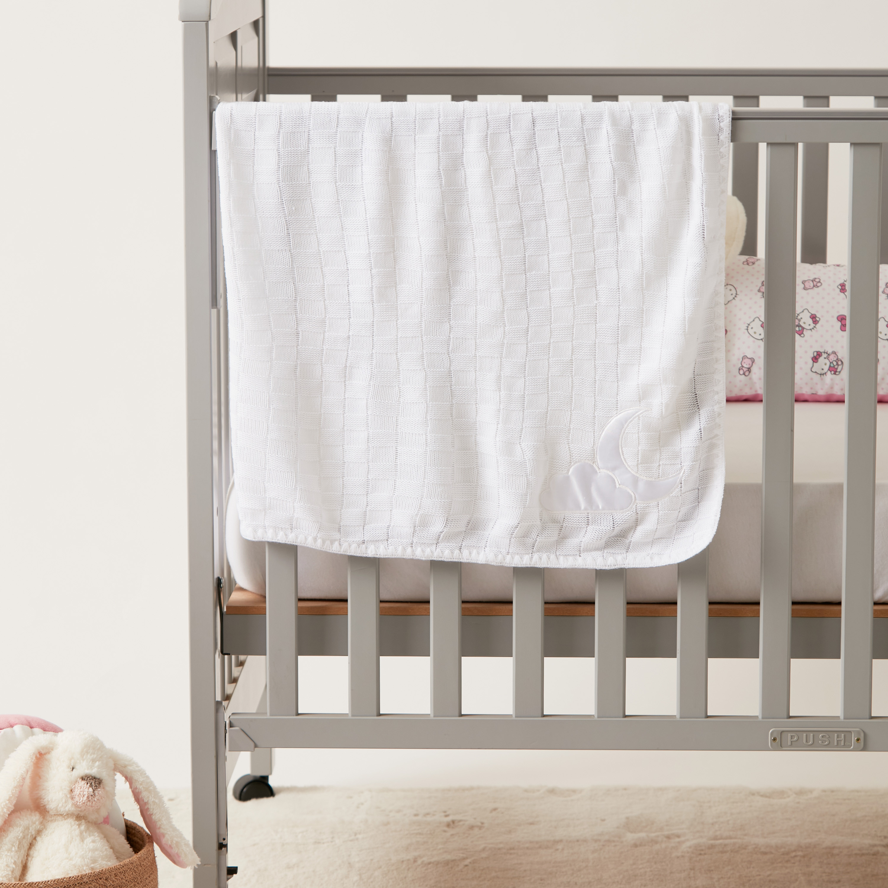 Juniors Striped Receiving Blanket - 100x100 cms-baby-nursery-blanketsandswaddles-blanketsandquilts-image-1