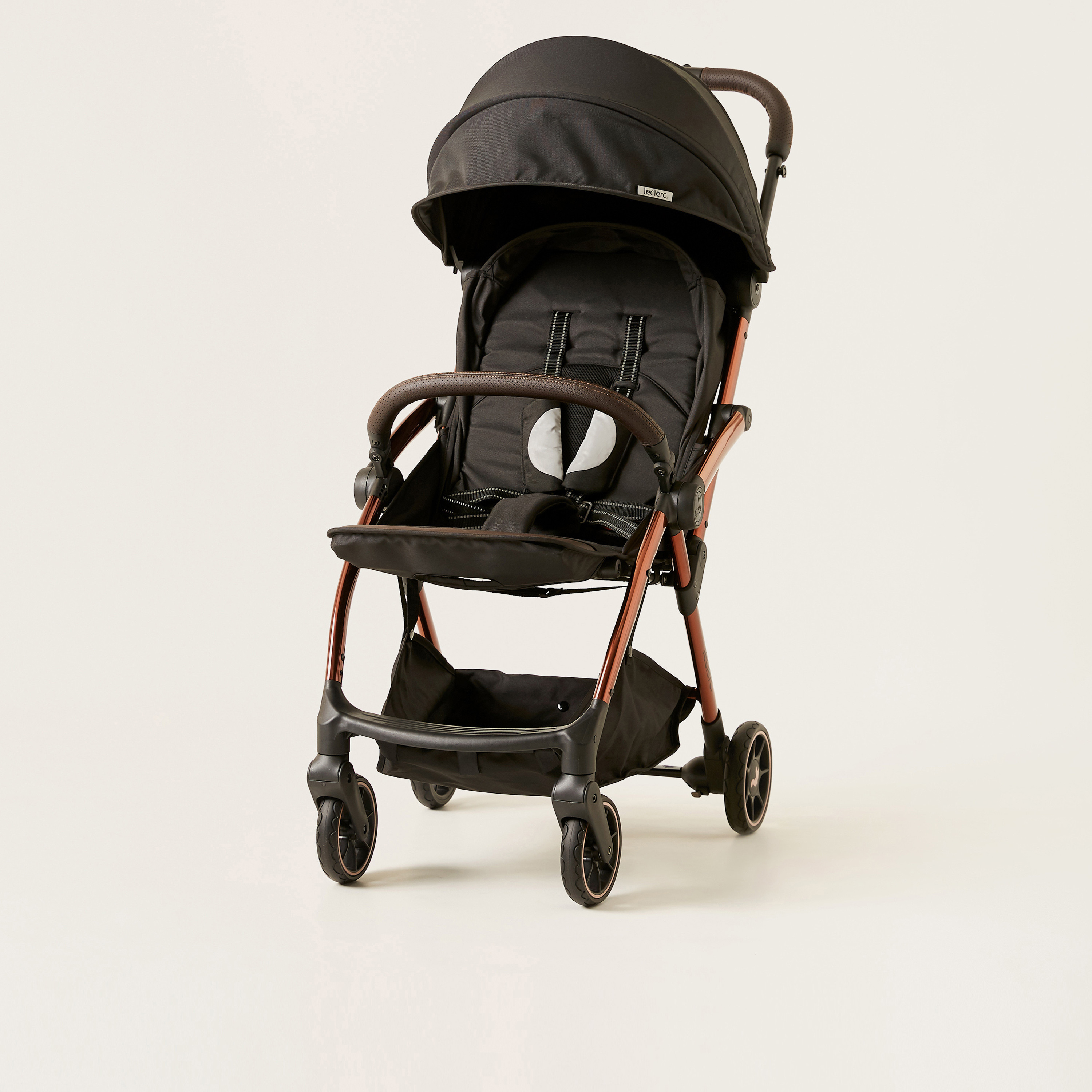 Leclerc Influencer Black Baby Stroller with One-touch Fold technology (Upto 3 years) -baby-gear-strollersandprams-strollers-image-1