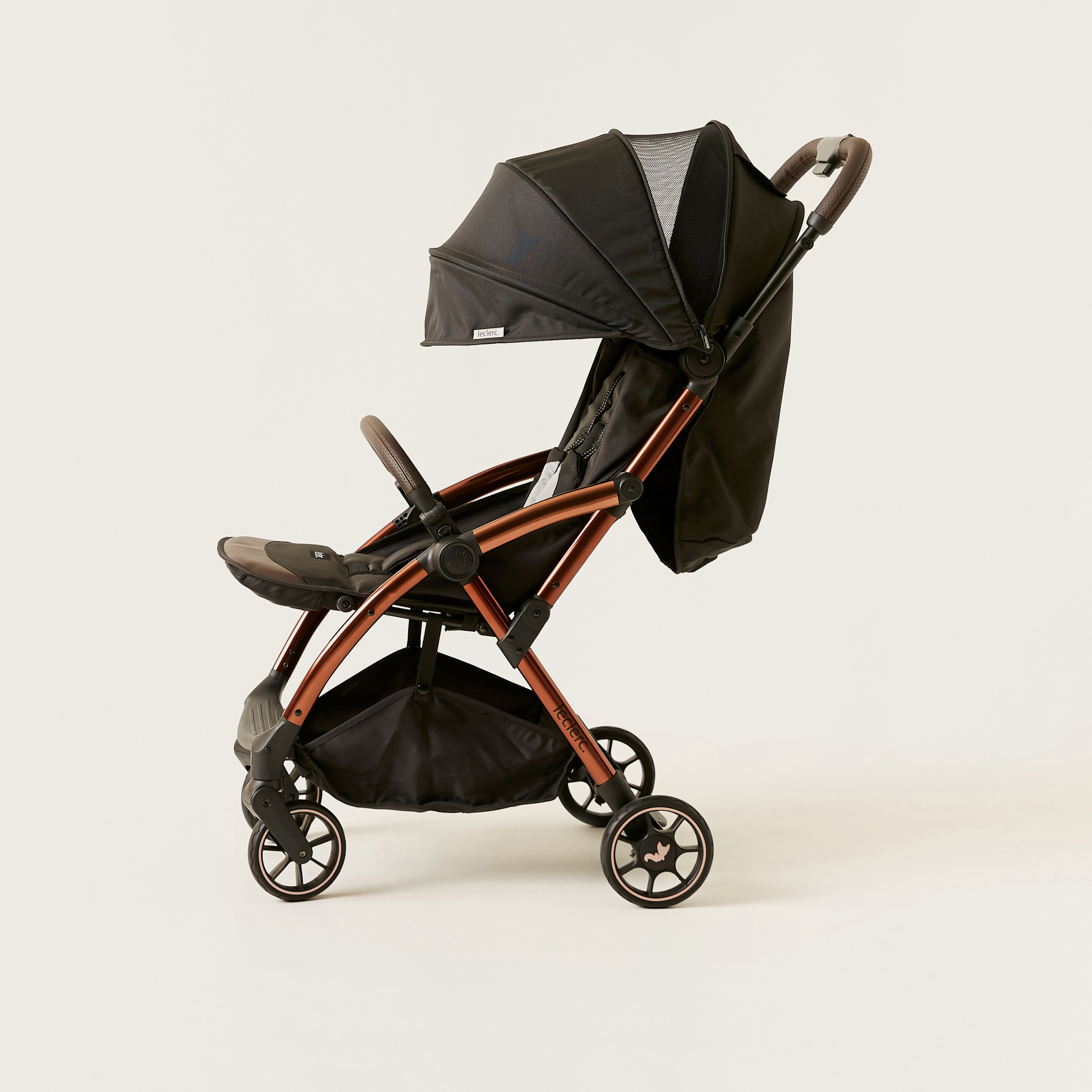 Leclerc Influencer Black Baby Stroller with One-touch Fold technology (Upto 3 years) -baby-gear-strollersandprams-strollers-image-4