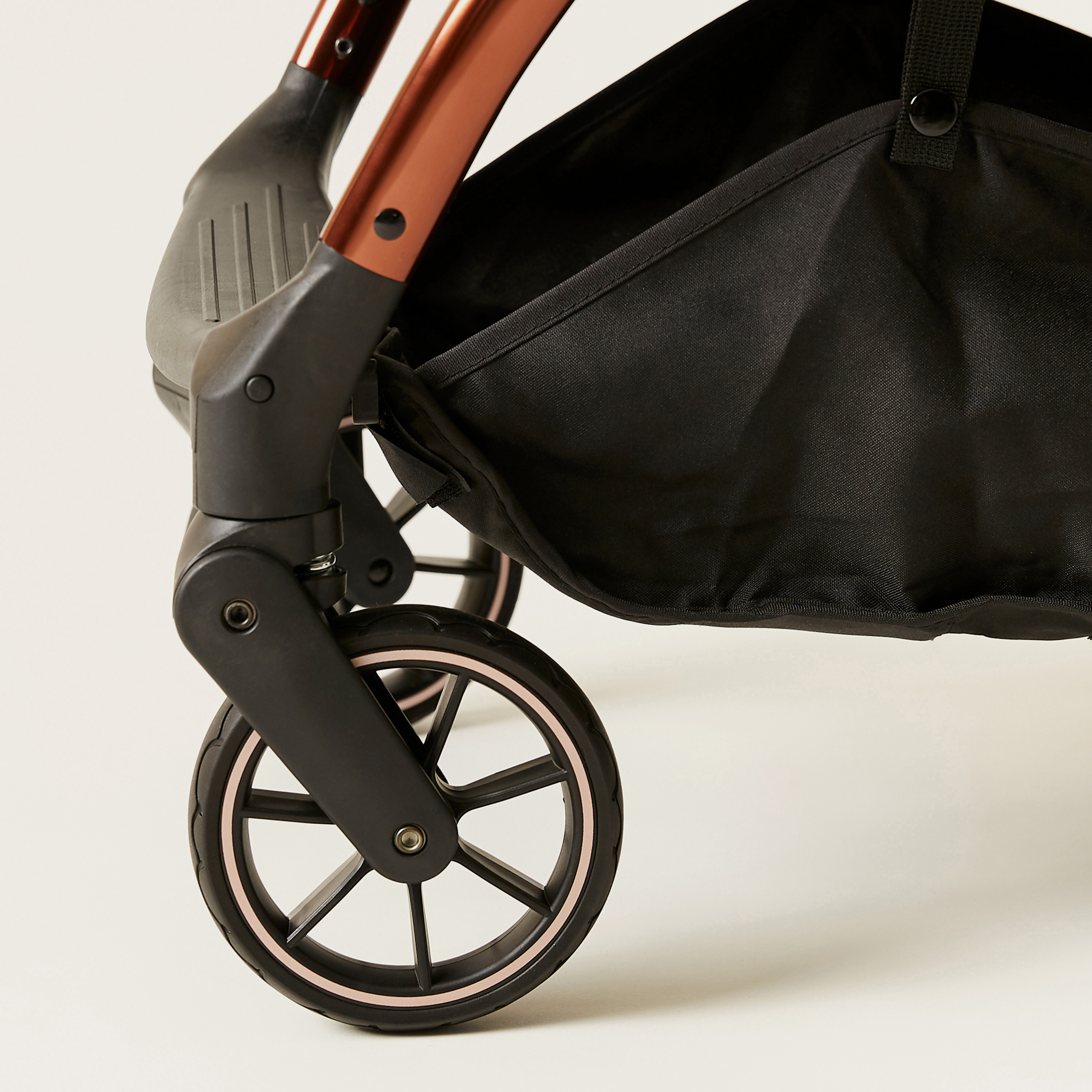 Leclerc Influencer Black Baby Stroller with One-touch Fold technology (Upto 3 years) -baby-gear-strollersandprams-strollers-image-7