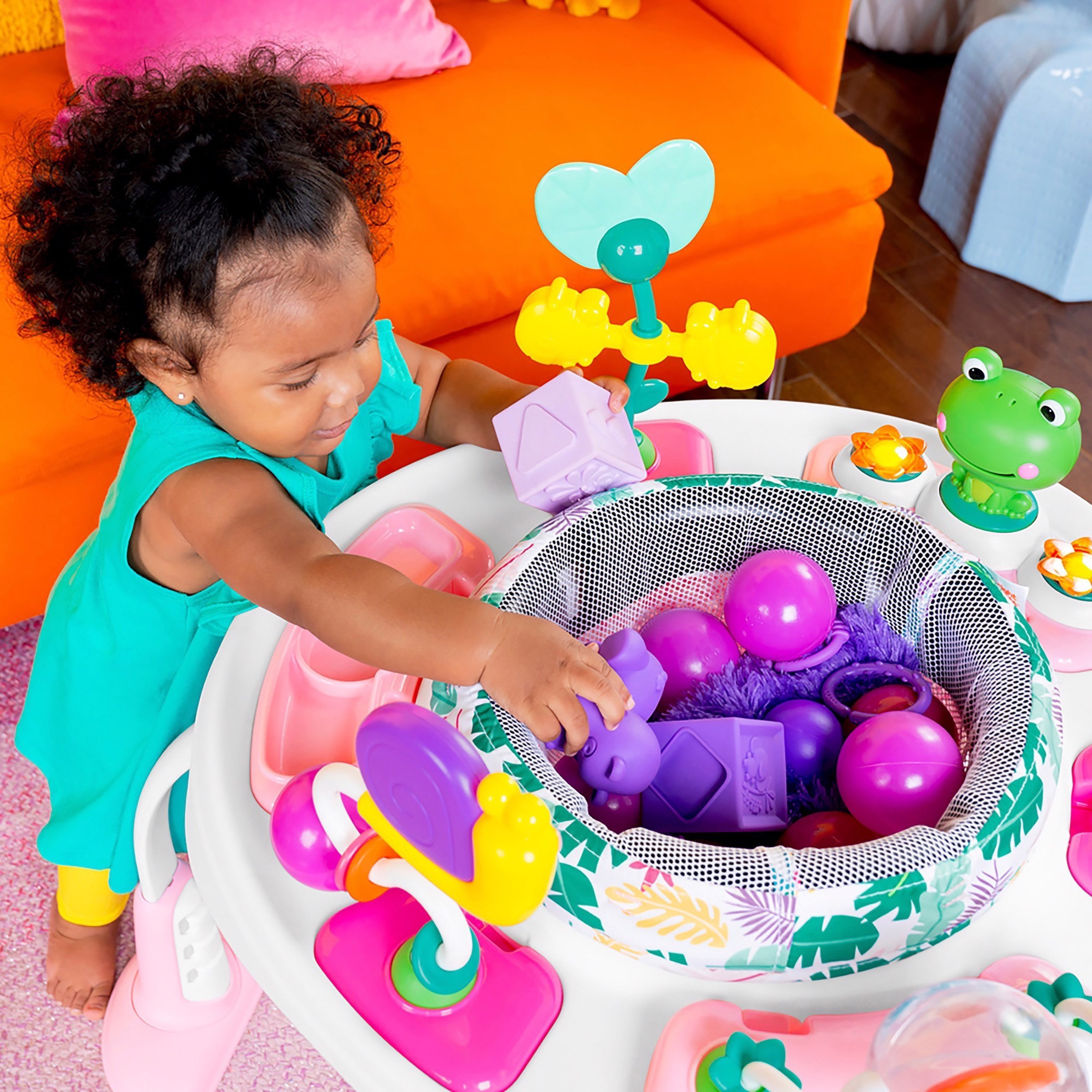 Bright starts hot sale exersaucer pink