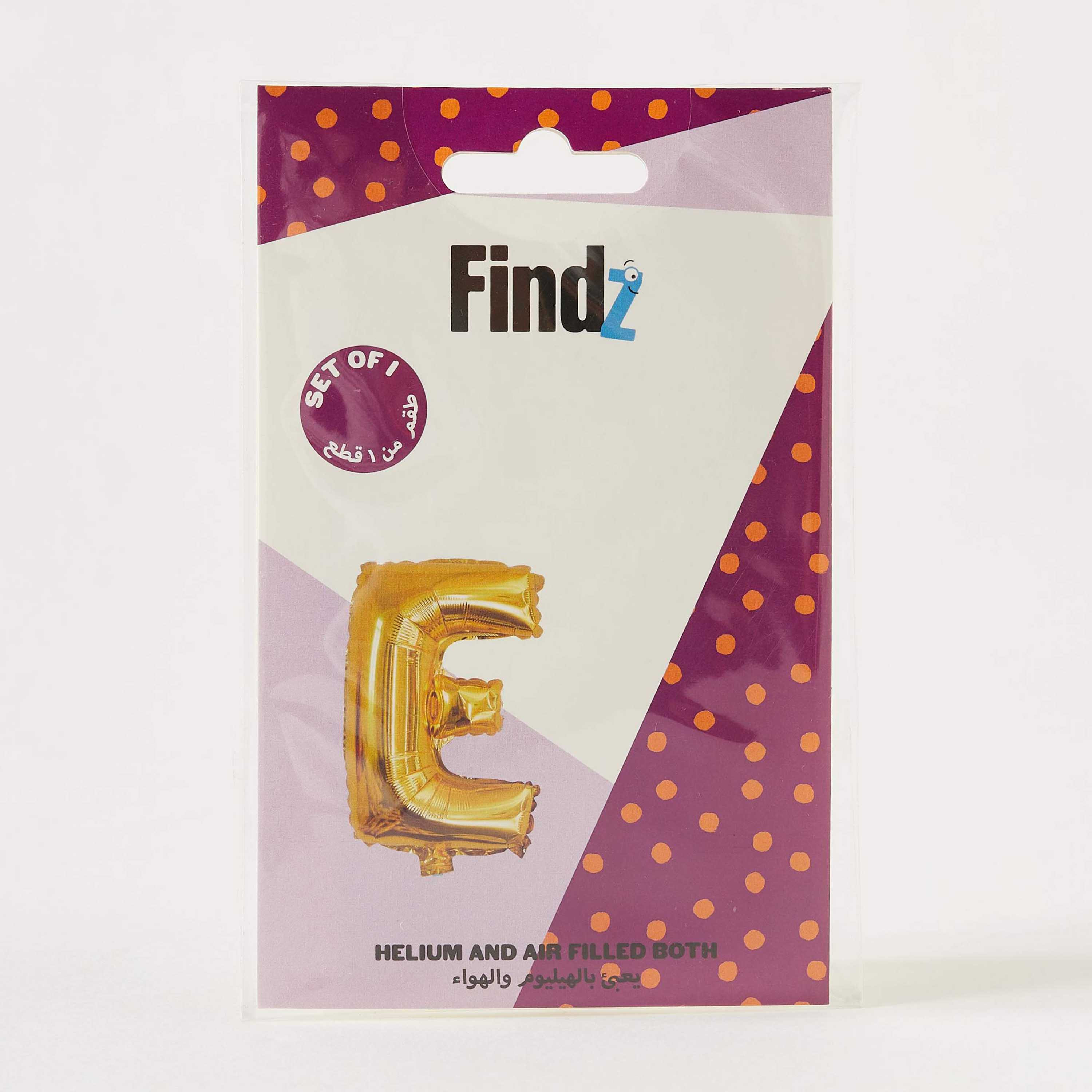 Findz Solid Letter 'E' Helium Balloon-household-decorandfragrance-decoraccessories-partysupplies-image-1