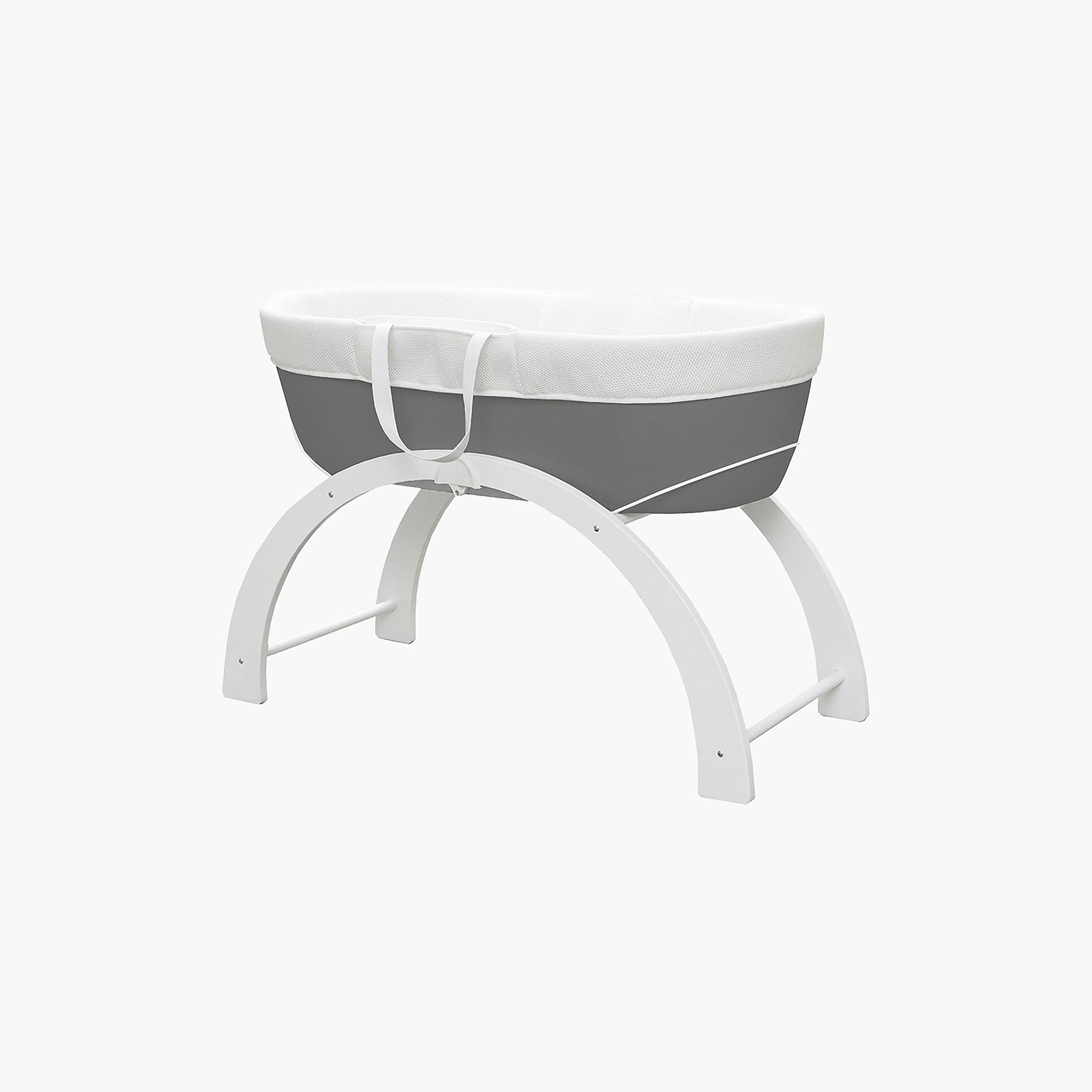 مهد أطفال دريمي بحامل منحني 2 في 1 من شناجل-baby-nursery-furniture-cribsandbeds-bassinets-image-1