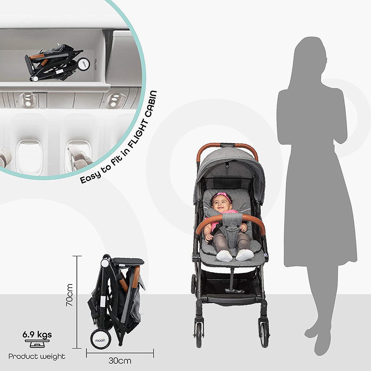Moon Ritzi Cabin Stroller with 3-Fold System and Storage Basket-baby-gear-strollersandprams-strollers-image-2