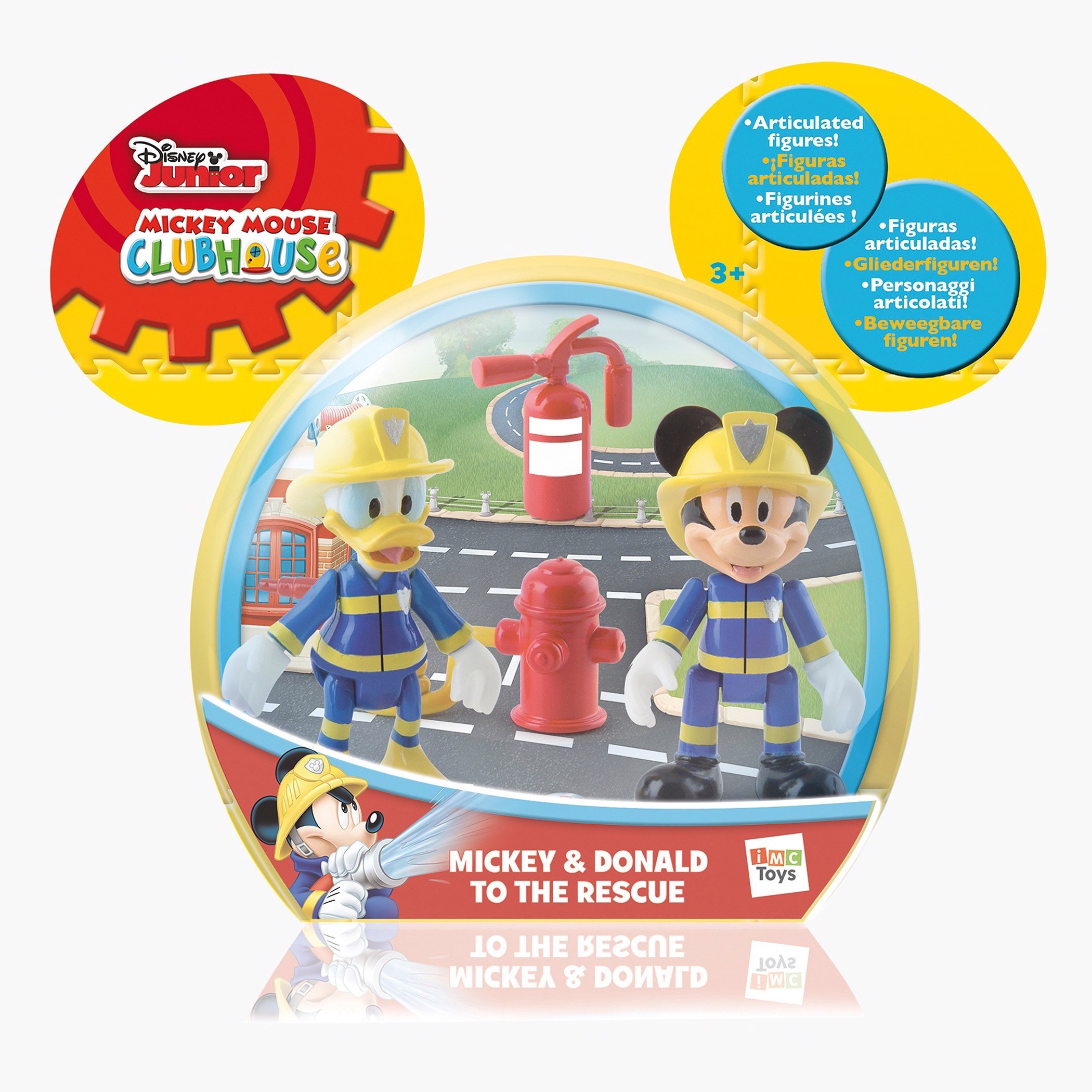 مجموعة تماثيل ميكي أند دونالد تو ذا ريسكيو قطعتين ميكي ماوس كلوب هاوس من ديزني-toys-dollsandplaysets-dollplaysets-image-1