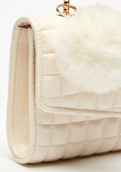 Missy Quilted Shoulder Bag with Chain Strap and Magnetic Closure