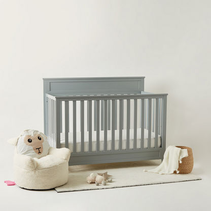 Juniors Fairway White 2-in-1 Wooden Crib with Three Adjustable Heights (Up to 3 years)