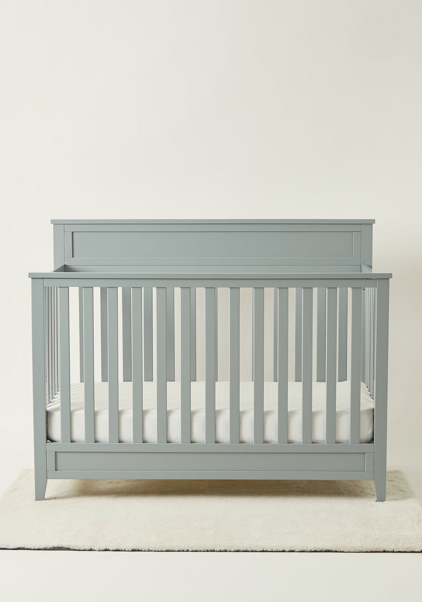 Juniors Fairway Grey 2-in-1 Wooden Crib with Three Adjustable Heights (Up to 3 years)-Baby Cribs-image-1