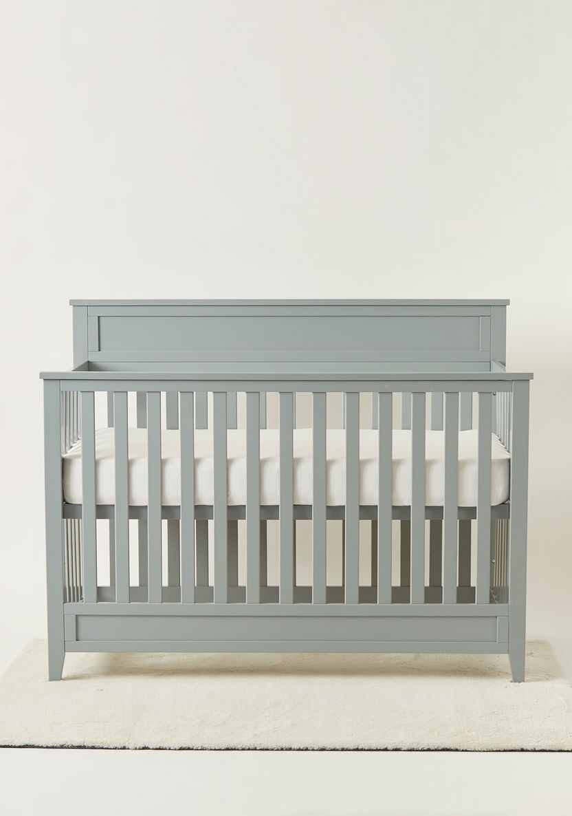 Juniors Fairway Grey 2-in-1 Wooden Crib with Three Adjustable Heights (Up to 3 years)-Baby Cribs-image-3