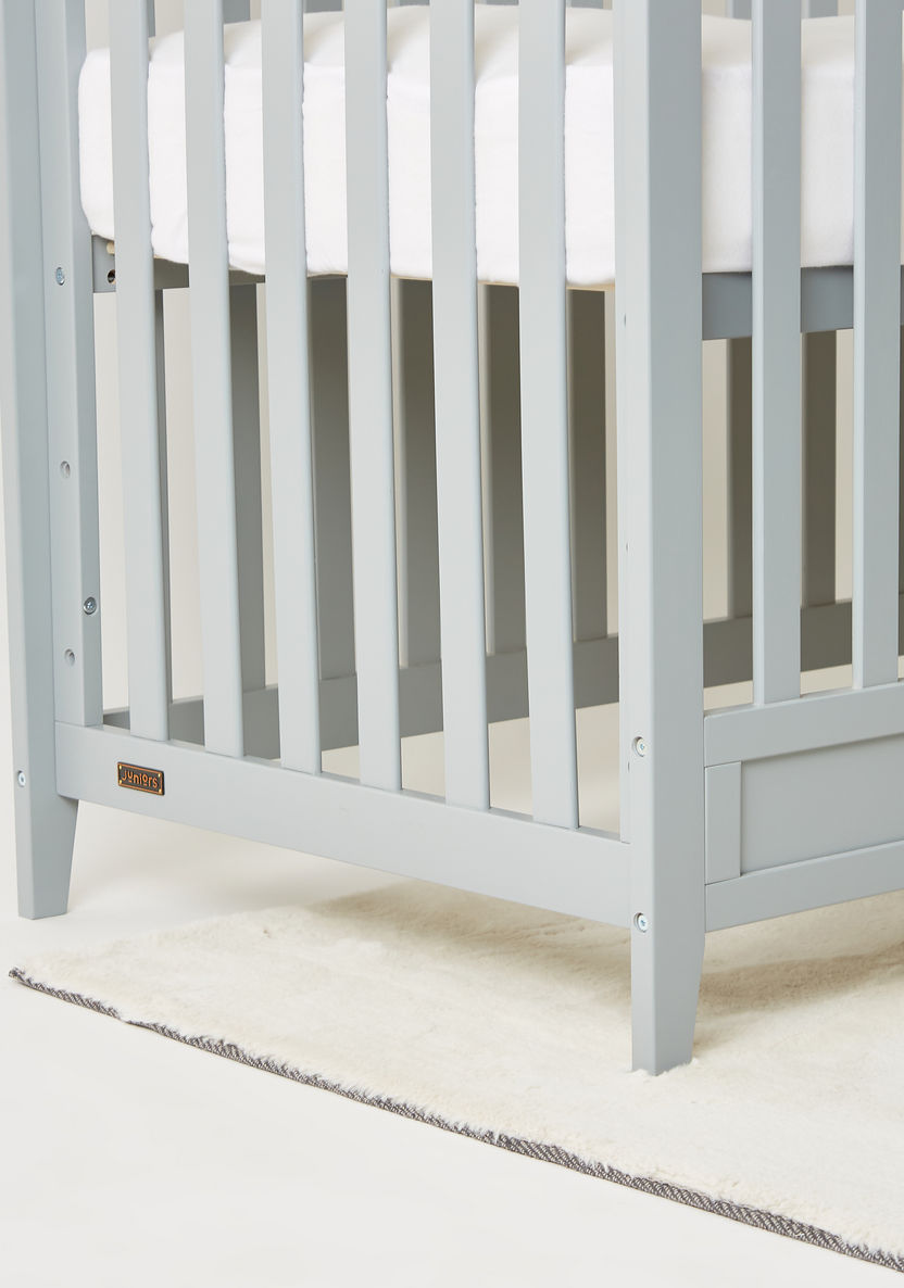 Juniors Fairway Grey 2-in-1 Wooden Crib with Three Adjustable Heights (Up to 3 years)-Baby Cribs-image-6